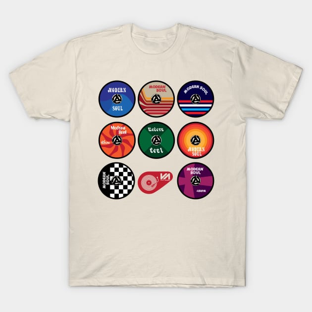 Modern Soul 45's T-Shirt by modernistdesign